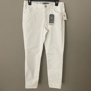 Wit & Wisdom High Rise White Skinny Jeans